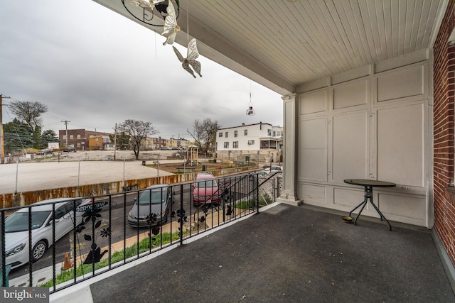 view of balcony