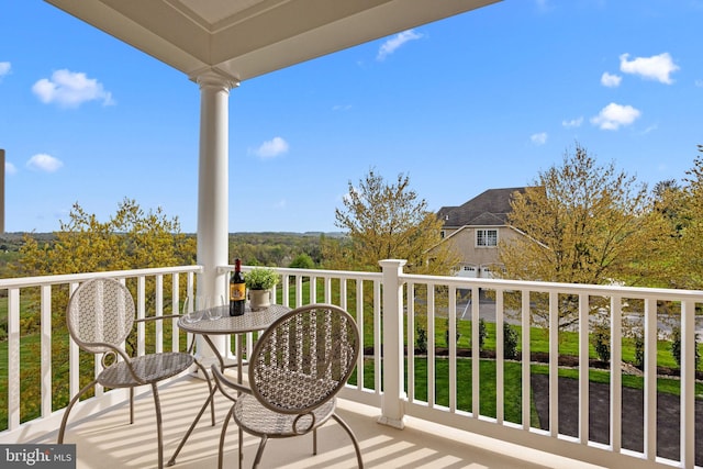 view of balcony
