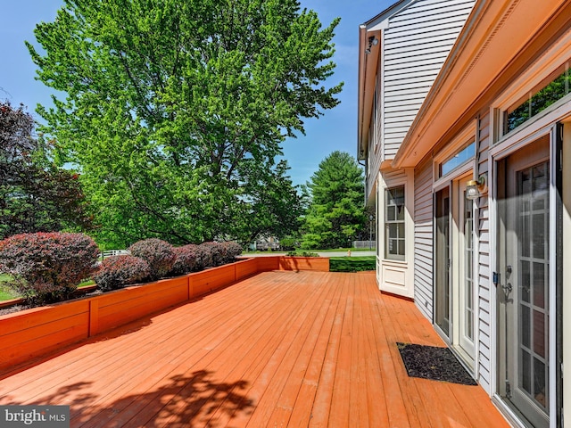 view of deck