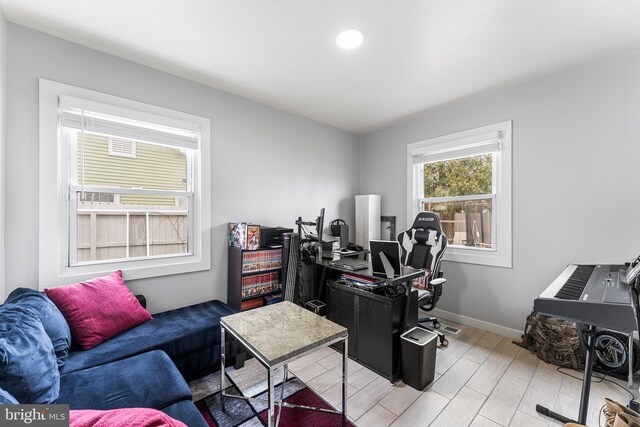 11 New Coach Pl, Willingboro, NJ 08046 - home office featuring light wood-style floors and baseboards