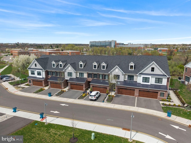 bird's eye view with a residential view