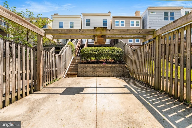 view of patio / terrace featuring fence private yard