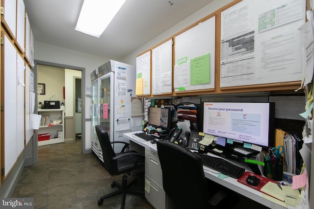 view of home office