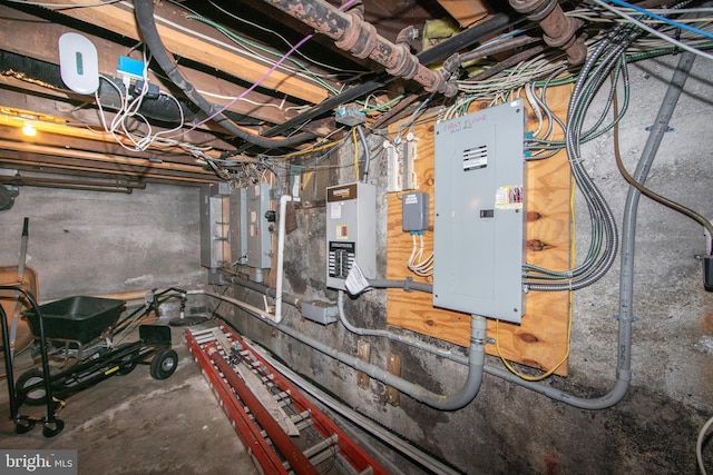 utility room featuring electric panel