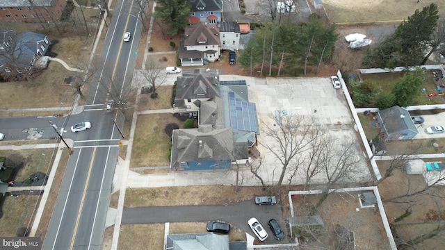 bird's eye view with a residential view