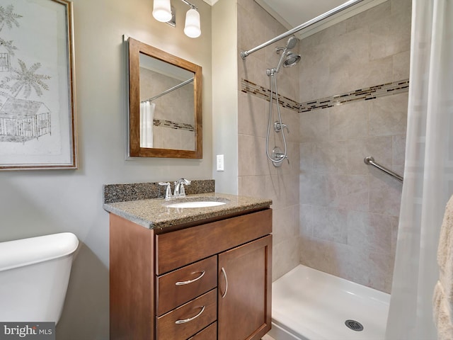 506 Devonshire Ln, Severna Park, MD 21146 - full bathroom with vanity and a tile shower