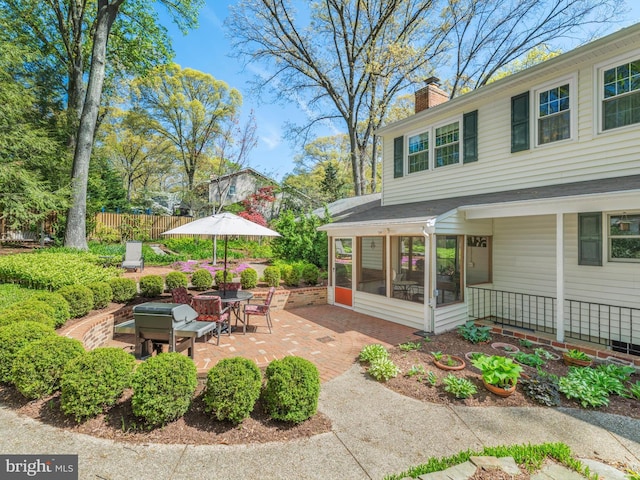 506 Devonshire Ln, Severna Park, MD 21146 - view of patio / terrace with a sunroom and grilling area