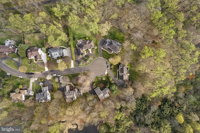 birds eye view of property featuring a residential view