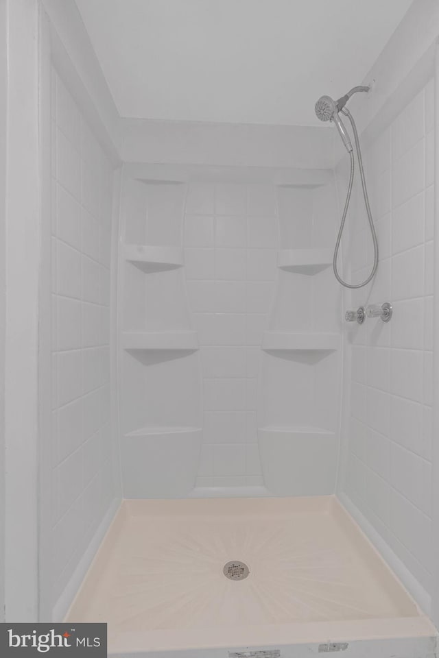 full bathroom featuring a tile shower