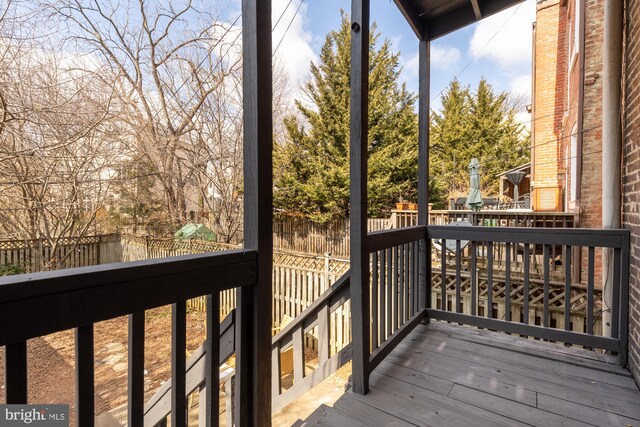 3218 13th St NW, Washington, DC 20010 - wooden deck with fence