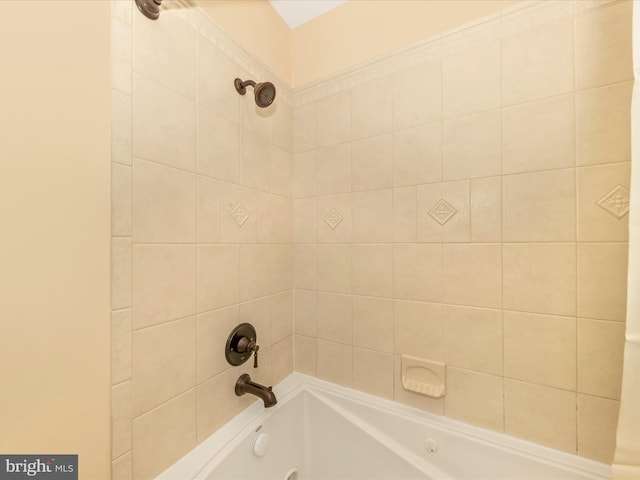 full bathroom featuring bathtub / shower combination