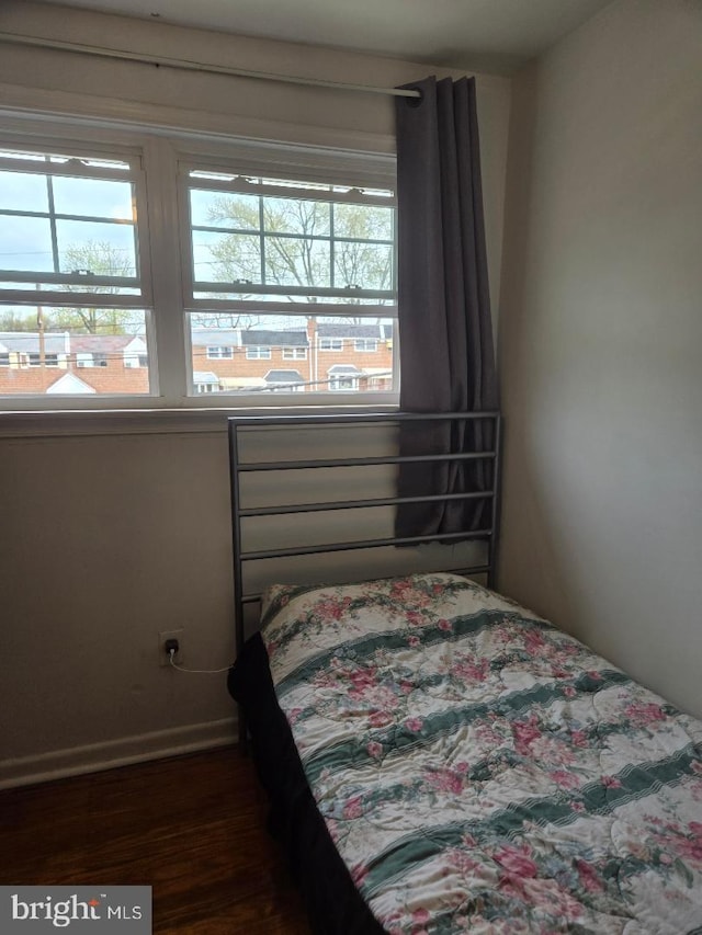 3660 Academy Rd, Philadelphia, PA 19154 - bedroom with baseboards and dark wood finished floors