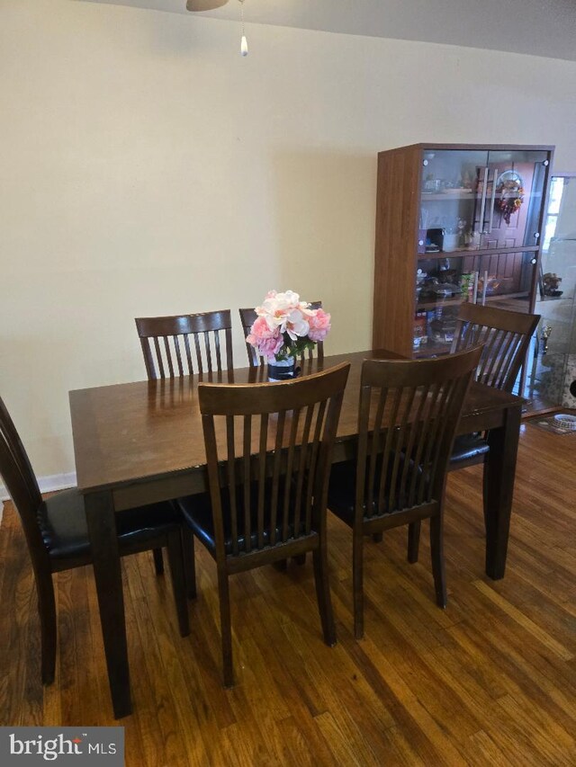 3660 Academy Rd, Philadelphia, PA 19154 - dining area featuring a ceiling fan and wood finished floors