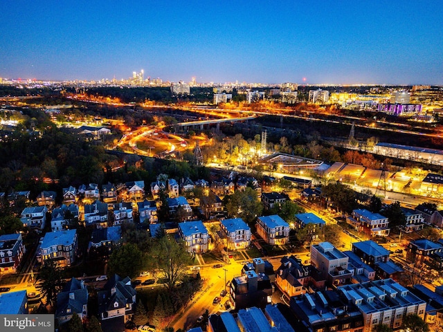 aerial view of property's location