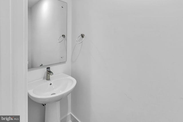 bathroom with a sink