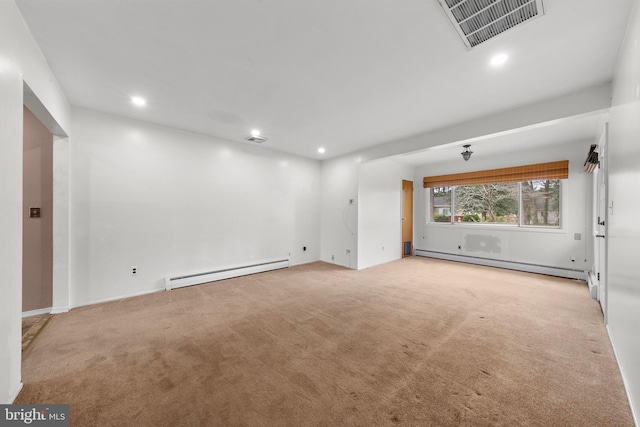 14B Heron St S, Manchester Township, NJ 08759 - carpeted spare room featuring recessed lighting, a baseboard heating unit, and visible vents