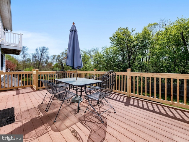 59 Hagan Dr, New Hope, PA 18938 - deck featuring outdoor dining space