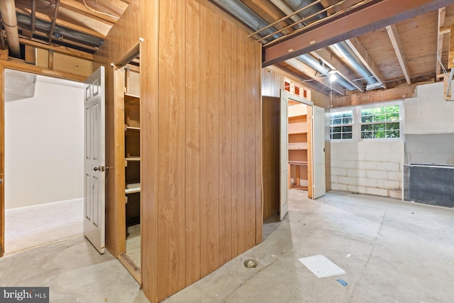 view of basement