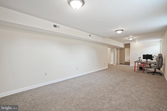 8233 Gallery Ct, Gaithersburg, MD 20886 - office area with carpet and baseboards