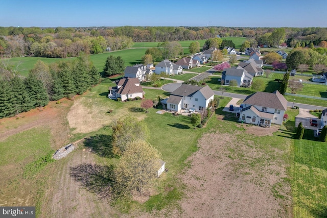birds eye view of property featuring a residential view