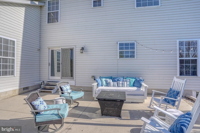 view of patio / terrace with outdoor lounge area