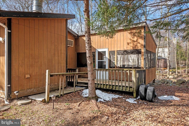 7443 Tamara Ln, Tobyhanna, PA 18466 - view of home's exterior with a deck
