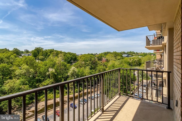 view of balcony