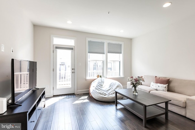 6645 Rhode Island Ave, Riverdale, MD 20737 - living room featuring wood finished floors and recessed lighting