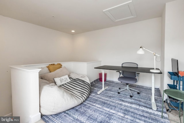 6645 Rhode Island Ave, Riverdale, MD 20737 - carpeted office space featuring attic access and baseboards