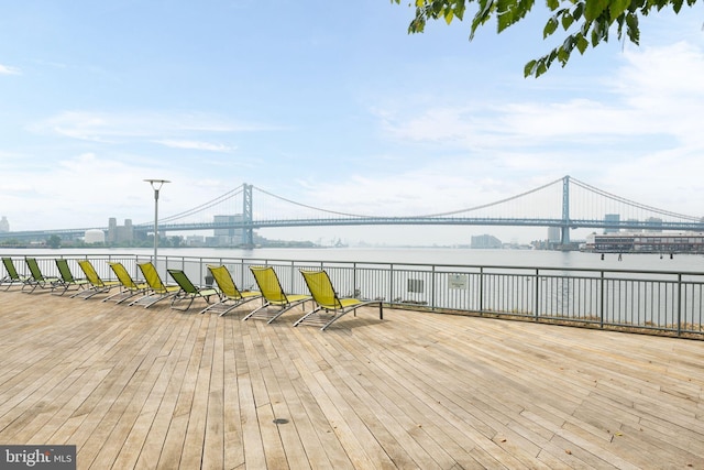 901 N Penn St Unit P407, Philadelphia, PA 19123 - wooden deck with a water view