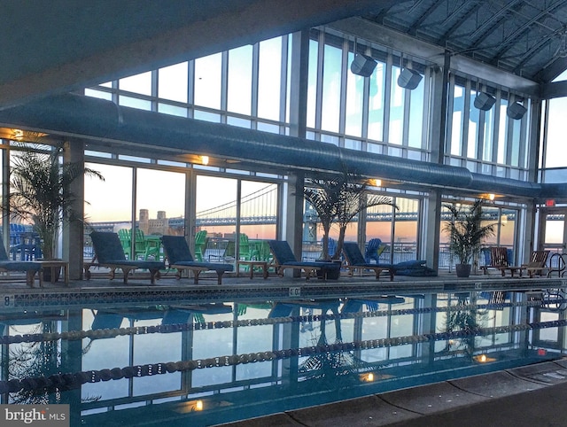 901 N Penn St Unit P407, Philadelphia, PA 19123 - view of pool at dusk