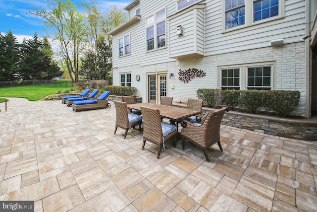 view of patio / terrace featuring outdoor dining space
