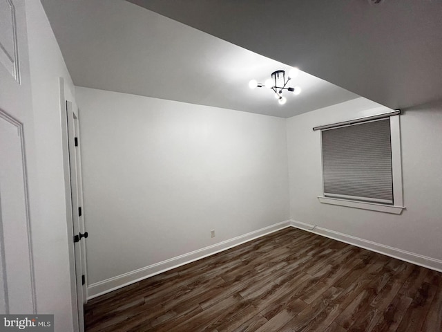1447 Holbrook St NE, Washington, DC 20002 - spare room featuring dark wood-type flooring and baseboards