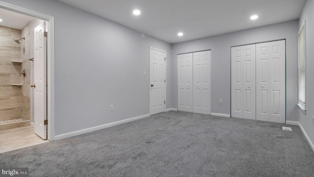 11400 Cosca Park Pl, Clinton, MD 20735 - unfurnished bedroom featuring multiple closets, recessed lighting, and carpet flooring