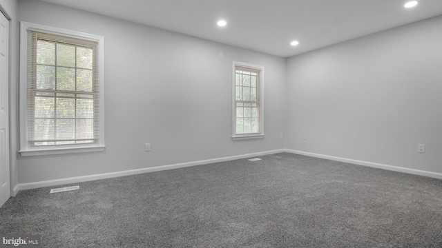 11400 Cosca Park Pl, Clinton, MD 20735 - carpeted empty room featuring baseboards, visible vents, and recessed lighting