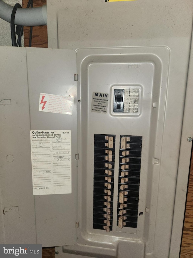 utility room with electric panel