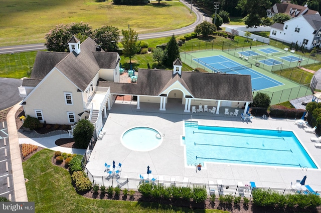 birds eye view of property