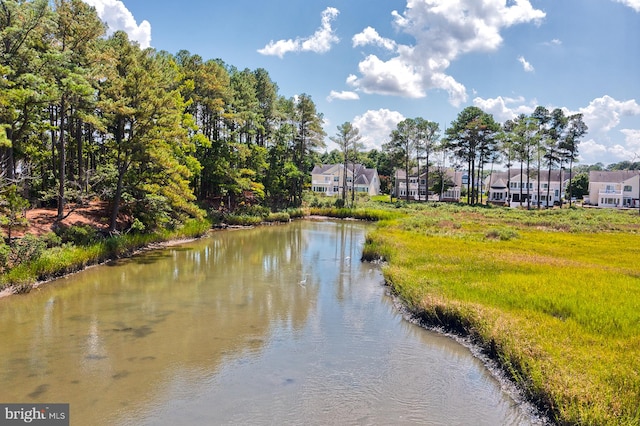 water view featuring a residential view