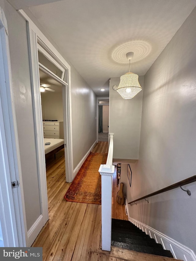 622 Saint Joseph St, Lancaster, PA 17603 - hallway with baseboards and hardwood / wood-style flooring