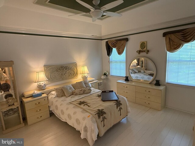61 Legacy Oaks Dr, Richboro, PA 18954 - bedroom featuring light wood finished floors and ceiling fan