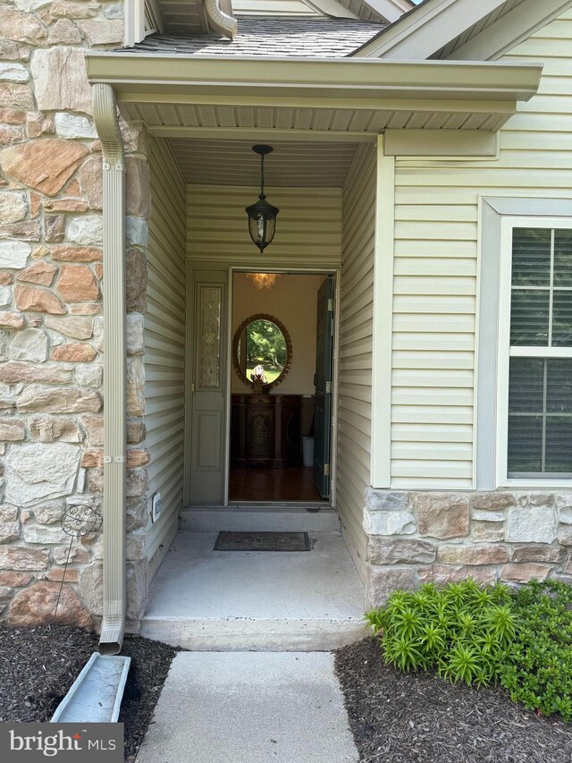 61 Legacy Oaks Dr, Richboro, PA 18954 - view of exterior entry featuring stone siding
