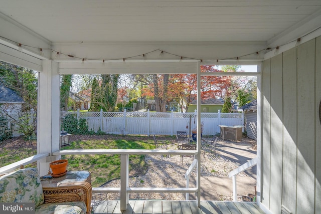 view of sunroom / solarium