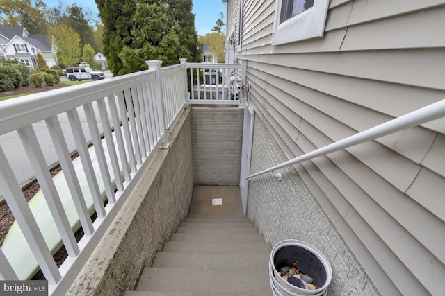 view of staircase