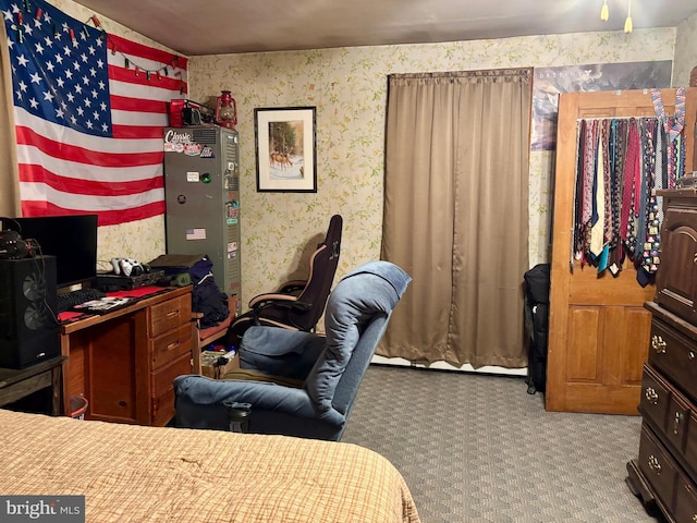 133 Black St, Howard, PA 16841 - bedroom with wallpapered walls and carpet flooring