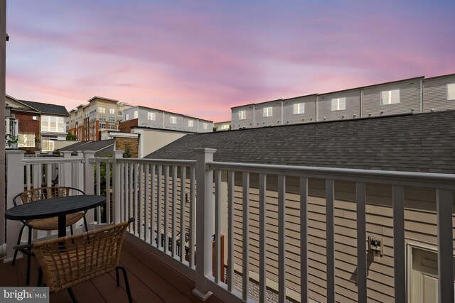 balcony with a residential view