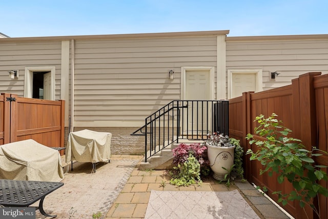 exterior space featuring fence