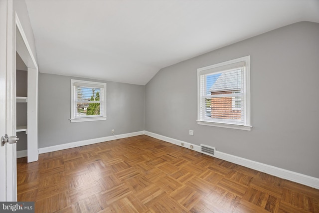 510 W S Ave, Glenolden, PA 19036 - bonus room featuring visible vents, baseboards, and vaulted ceiling