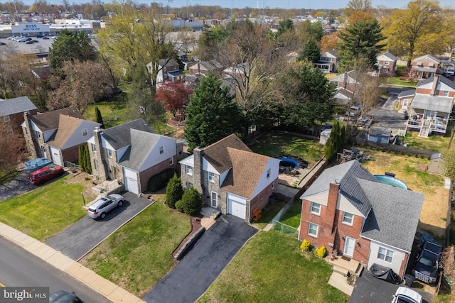 510 W S Ave, Glenolden, PA 19036 - birds eye view of property featuring a residential view
