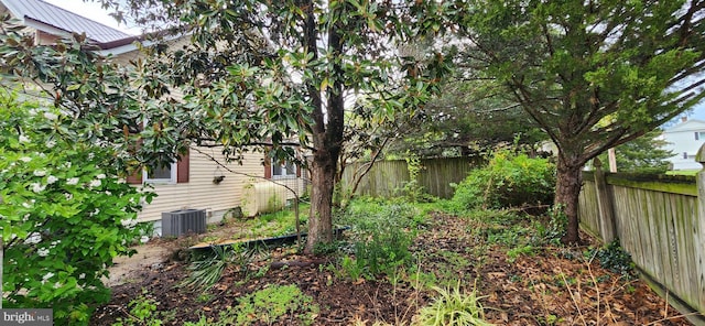 209 N Pine St, Seaford, DE 19973 - fenced backyard featuring central AC unit