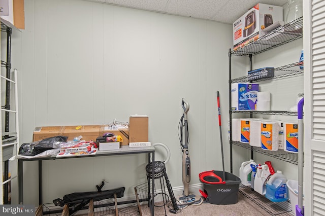 view of storage room